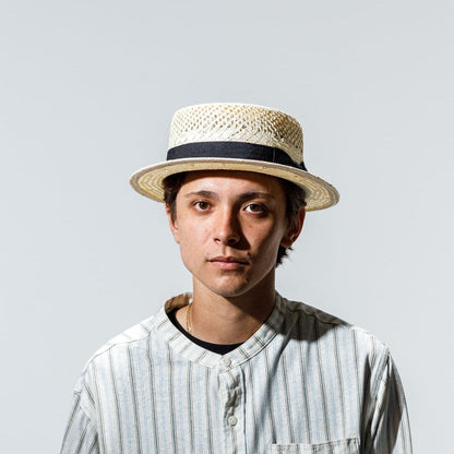 Jute Boater Hat