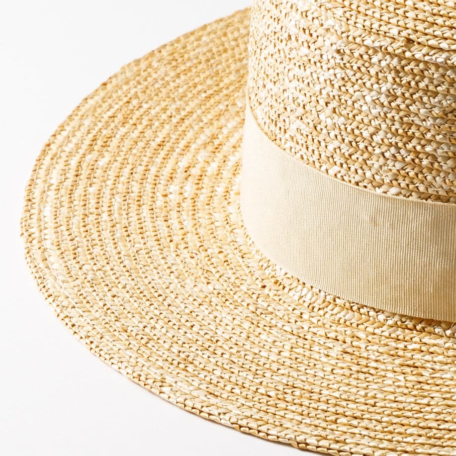 Straw Boater Hat