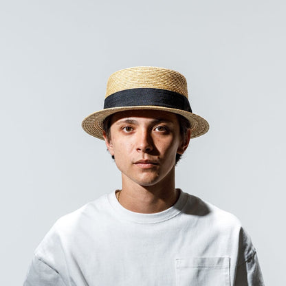 Straw Boater Hat Short