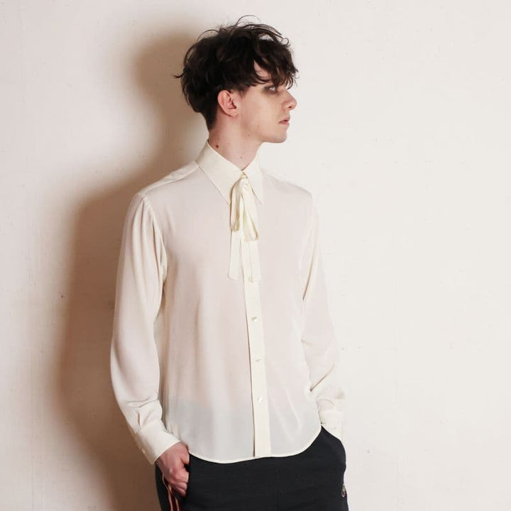 RIBBON-TIE DRESS SHIRTS [SH512]