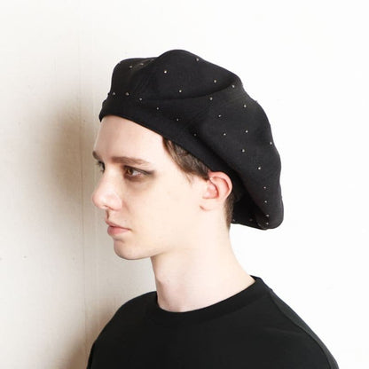 ROOTS ROCKER BERET with DOME STUDS