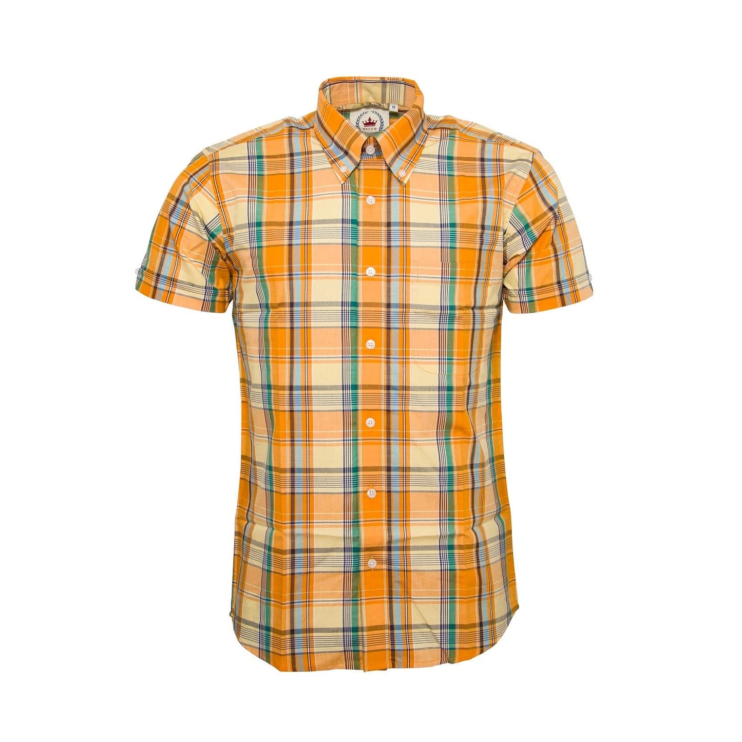 Relco Orange Check S/S [STCK-30]