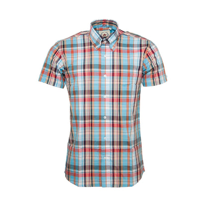 Relco Sky Blue Check S/S [STCK-32]