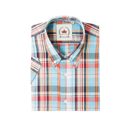 Relco Sky Blue Check S/S [STCK-32]