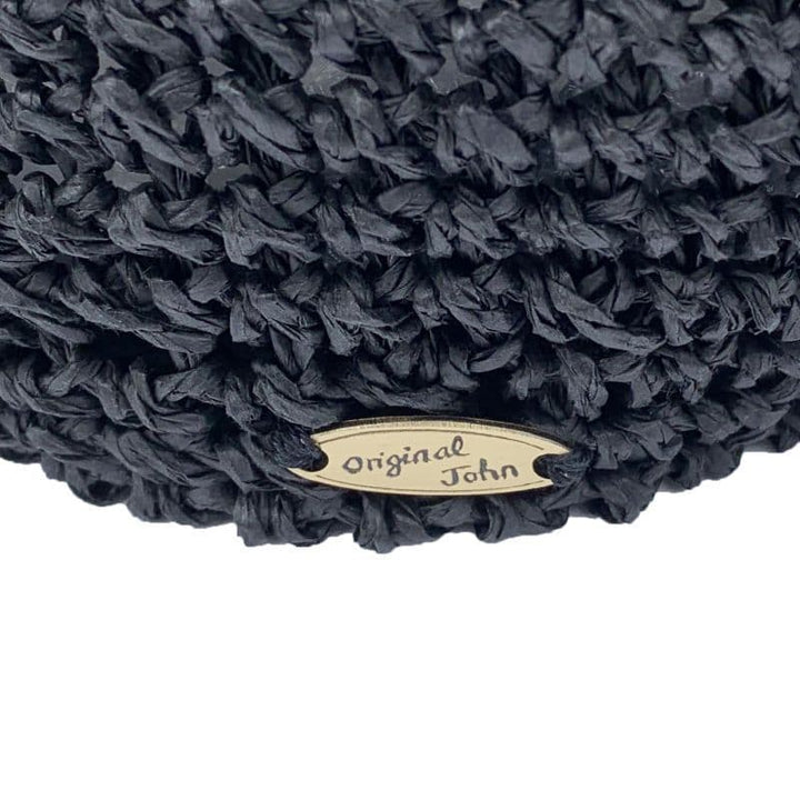 STRAW BERET [HT501] - Black