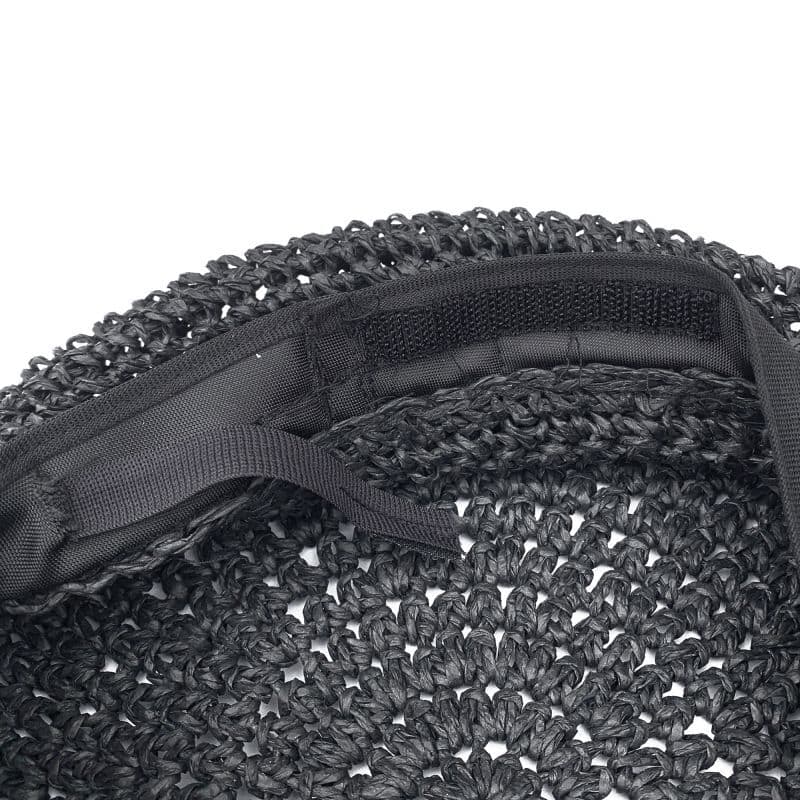 STRAW BERET [HT501] - Black