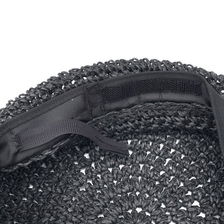 STRAW BERET [HT501] - Black