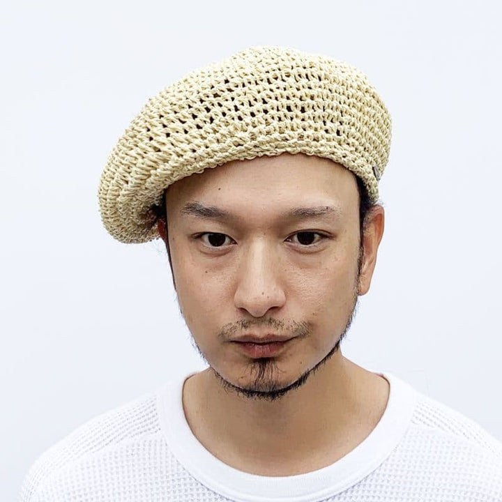 STRAW BERET [HT501] - Natural