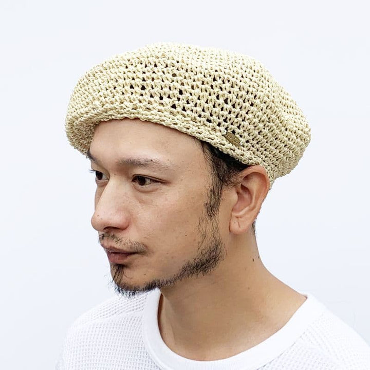 STRAW BERET [HT501] - Natural