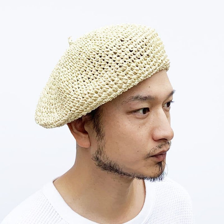 STRAW BERET [HT501] - Natural