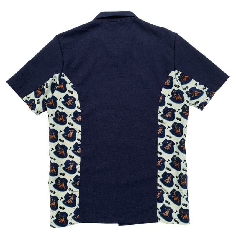 S/S Casino Shirts〈Navy〉