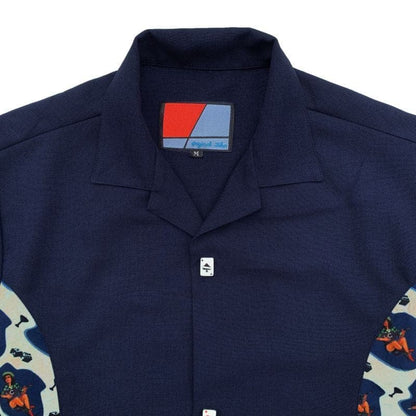 S/S Casino Shirts〈Navy〉