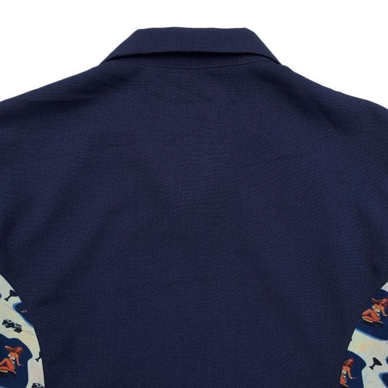 S/S Casino Shirts〈Navy〉