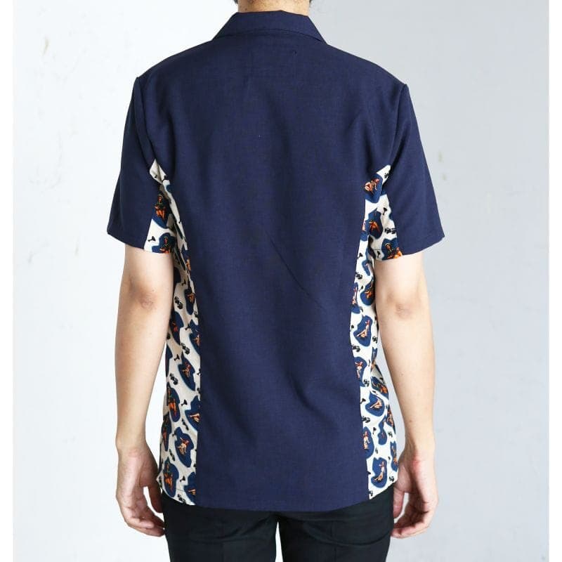 S/S Casino Shirts〈Navy〉