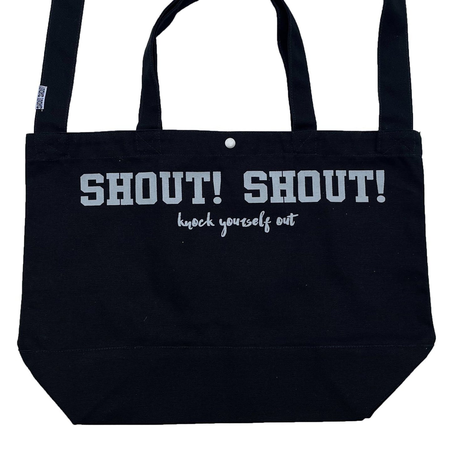 SHOUT! SHOUT! Shoulder Tote Bag〈Black〉