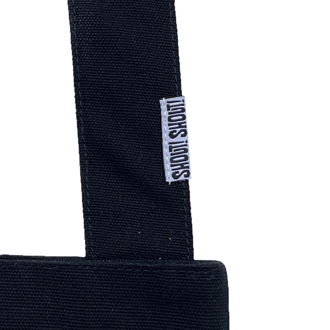 SHOUT! SHOUT! Shoulder Tote Bag〈Black〉
