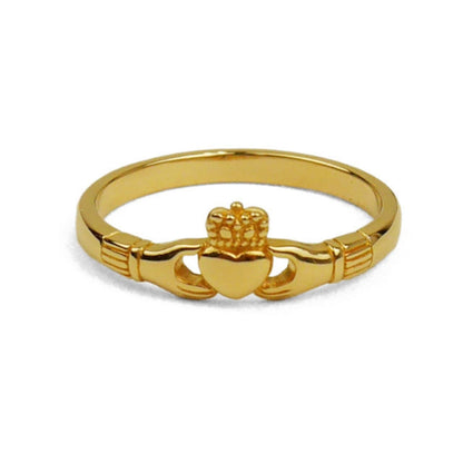 Slender Claddagh Ring - Gold