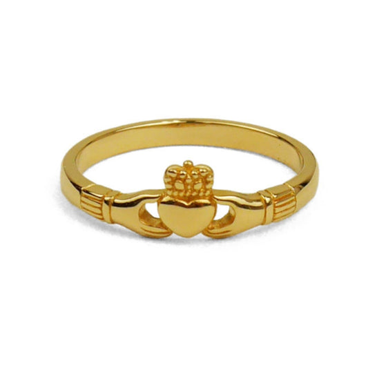 Slender Claddagh Ring - Gold