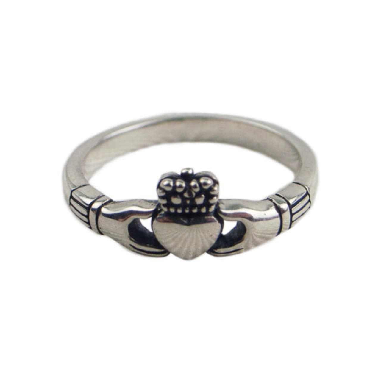 Slender Claddagh Ring - Silver