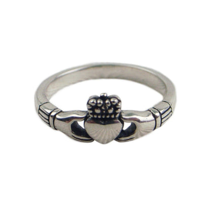 Slender Claddagh Ring - Silver