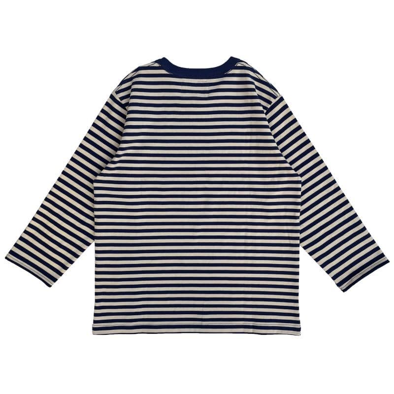 Stripe Basque Shirts〈Ivory×Blue〉