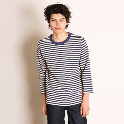 Stripe Basque Shirts〈Ivory×Blue〉