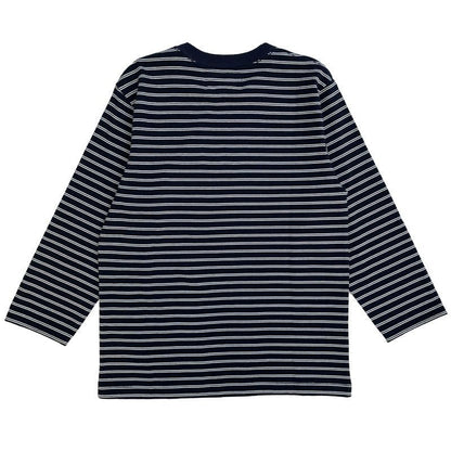 Stripe Basque Shirts〈Navy×White〉
