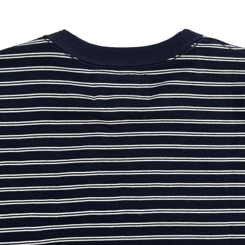 Stripe Basque Shirts〈Navy×White〉
