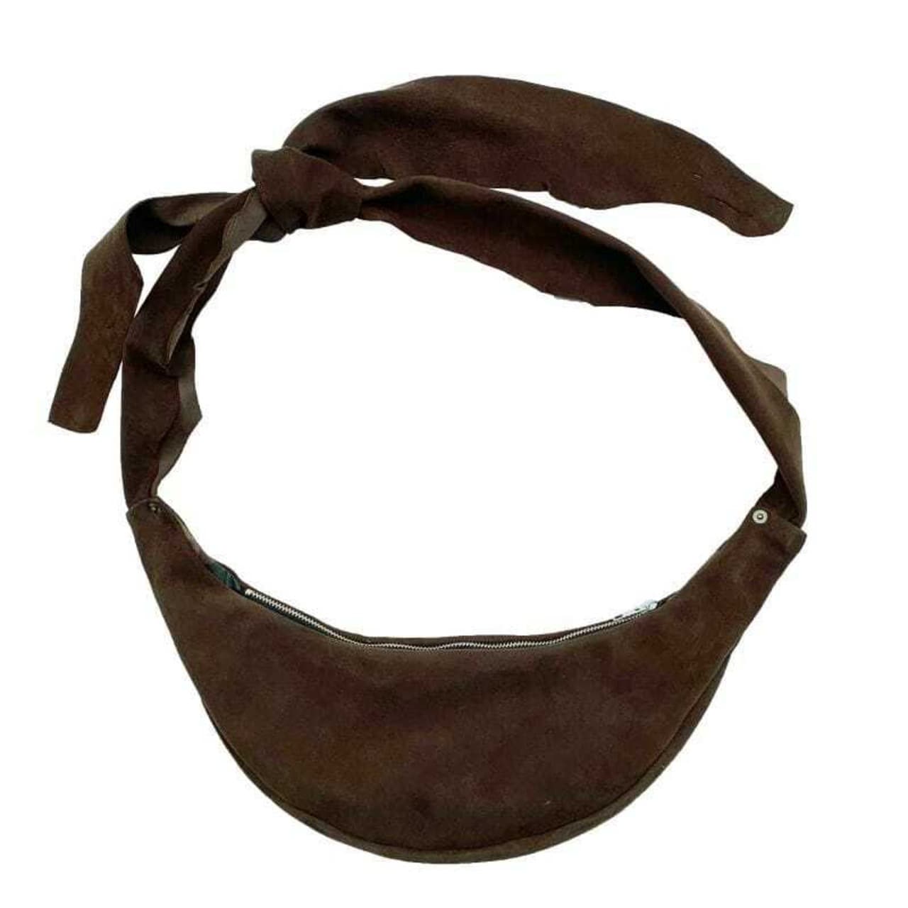 Tiny Banana Bag〈Suede Brown〉