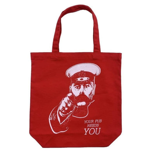 Tote Bag -YOUR PUB NEED YOU-〈Red〉