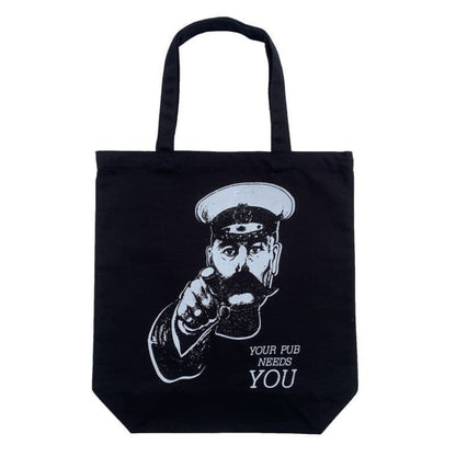 Tote Bag -YOUR PUB NEED YOU- 〈Black〉