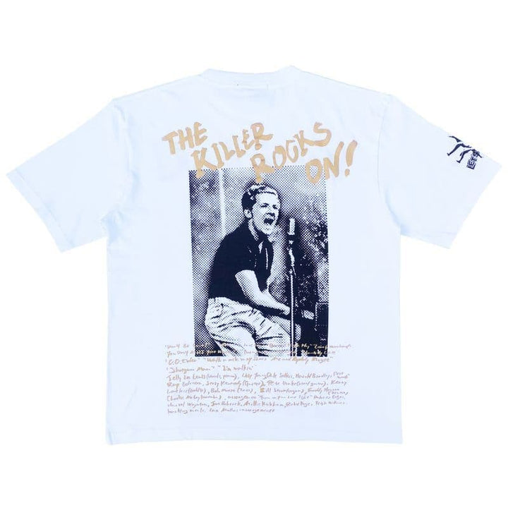 URAHARA V,L,R S/S [TSH512] - White×Gold