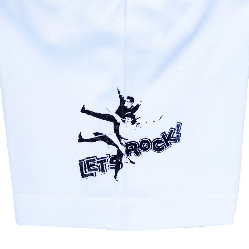 URAHARA V,L,R S/S [TSH512] - White×Gold