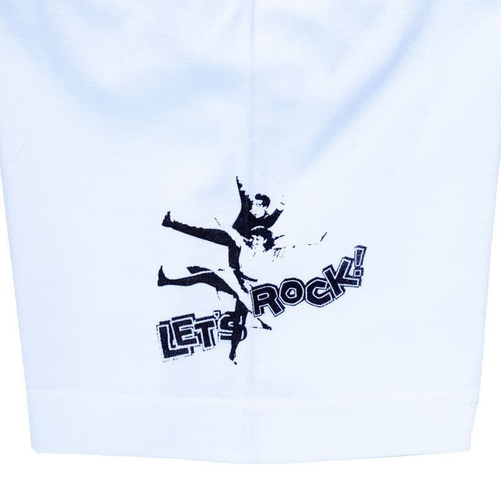 URAHARA V,L,R S/S [TSH512] - White×Gold