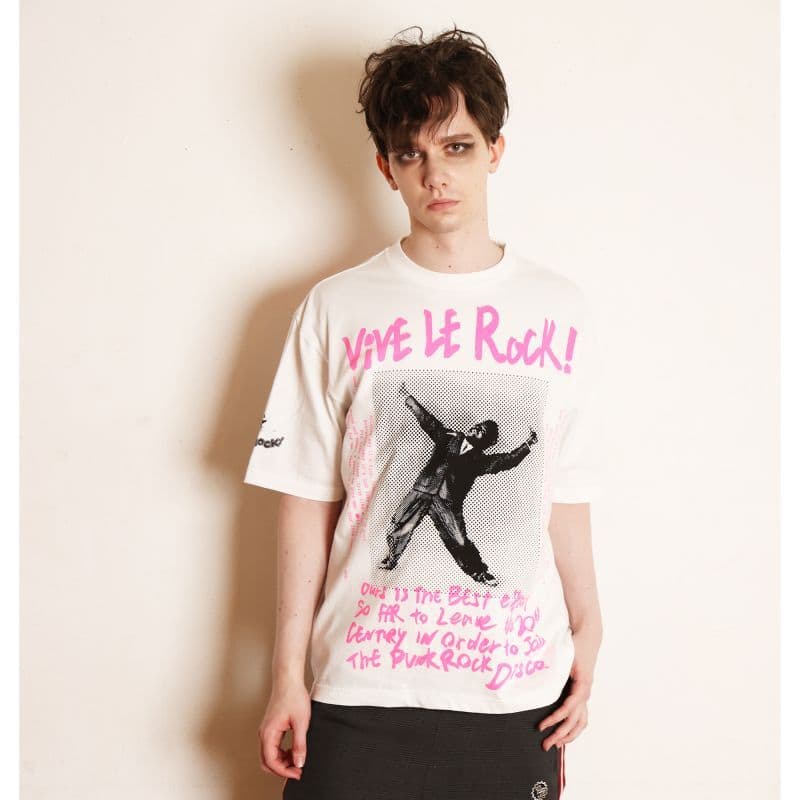 URAHARA V,L,R S/S [TSH512] - White×Pink