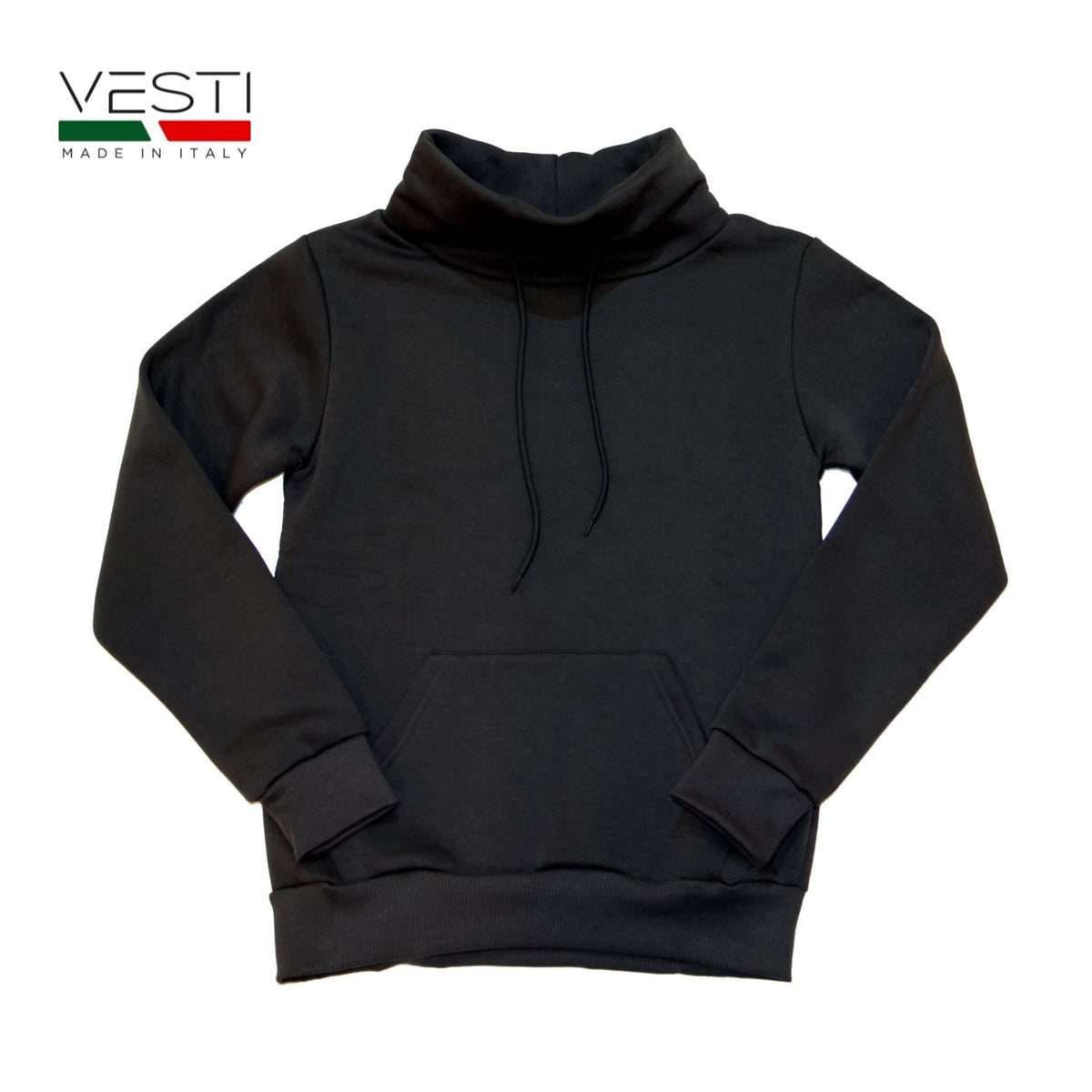 Felpa Collo Sciarpa〈Black〉