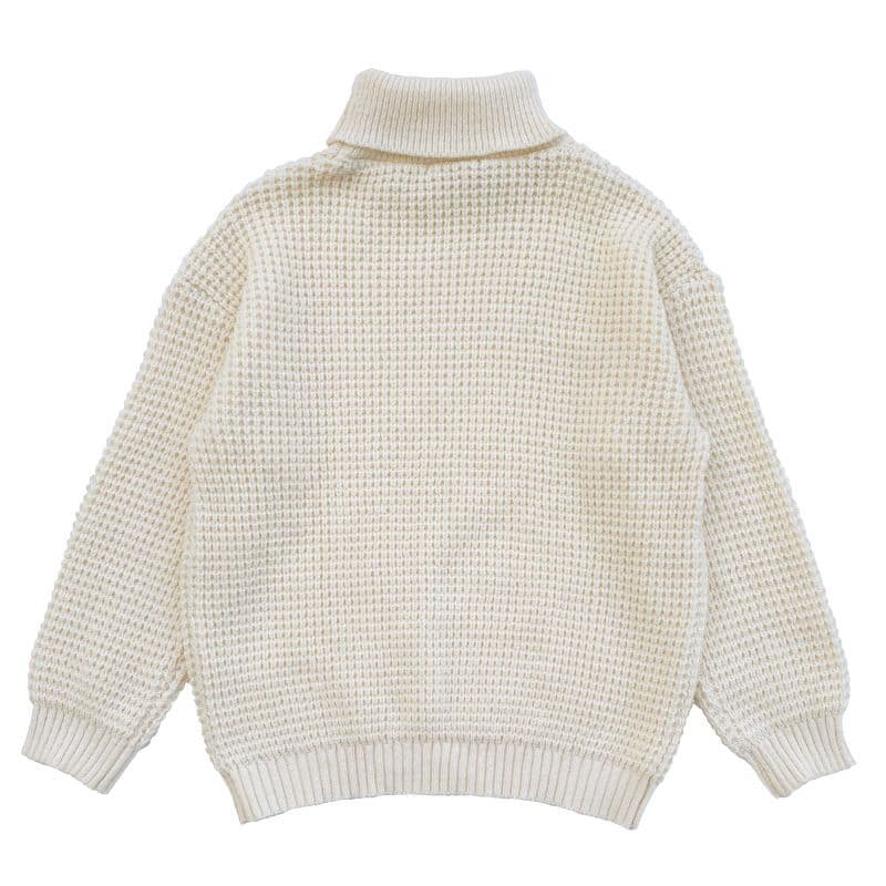WAFFLE ROLLNECK JUMPER [KT511] - Ivory