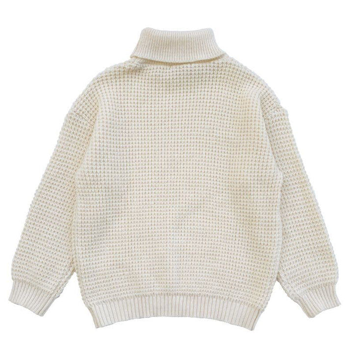 WAFFLE ROLLNECK JUMPER [KT511] - Ivory