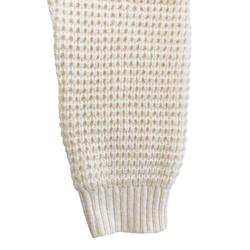 WAFFLE ROLLNECK JUMPER [KT511] - Ivory