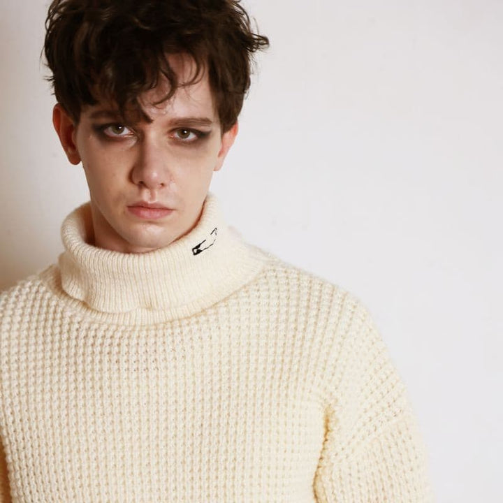WAFFLE ROLLNECK JUMPER [KT511] - Ivory