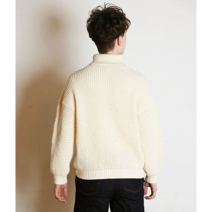 WAFFLE ROLLNECK JUMPER [KT511] - Ivory