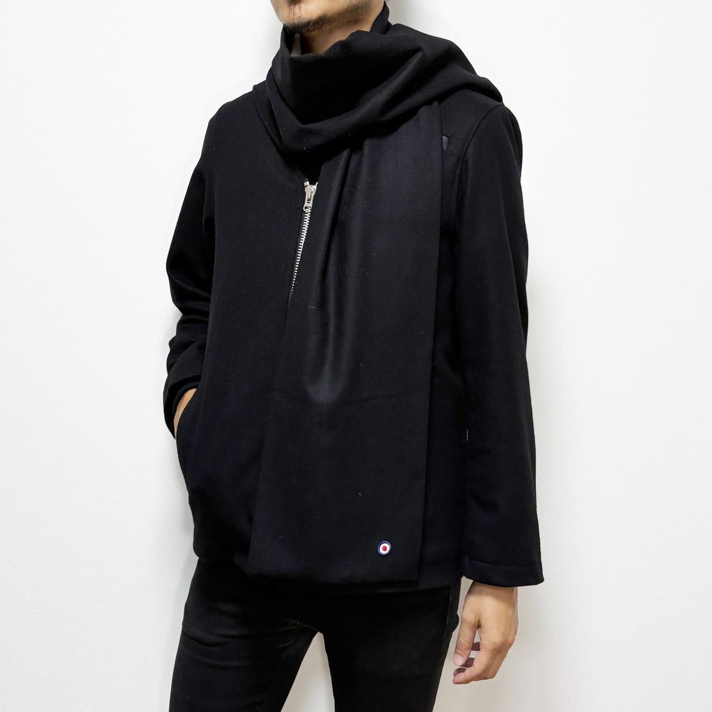 Woolly School Scarf〈Black〉