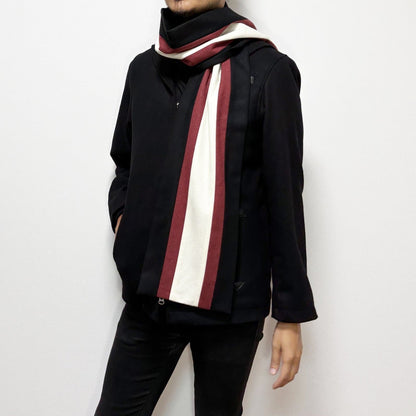 Woolly School Scarf〈Black〉