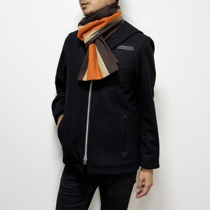 Woolly School Scarf〈Brown〉