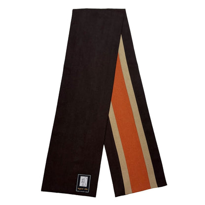 Woolly School Scarf〈Brown〉