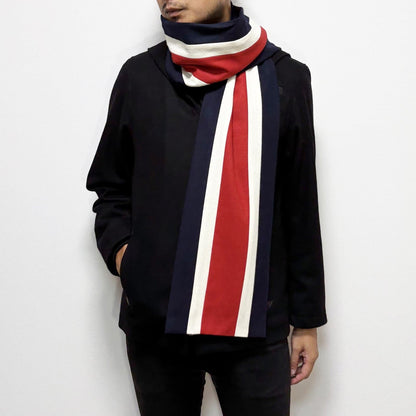Woolly School Scarf〈Tricolour〉