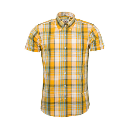 Relco Yellow Check Shirts S/S [CK-79]