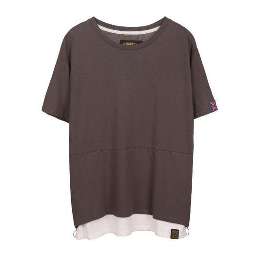 KRAVITZ (クラヴィッツ) | サイドジップのフェイクレイヤードTシャツ 〈Grey〉 - Sopwith camel