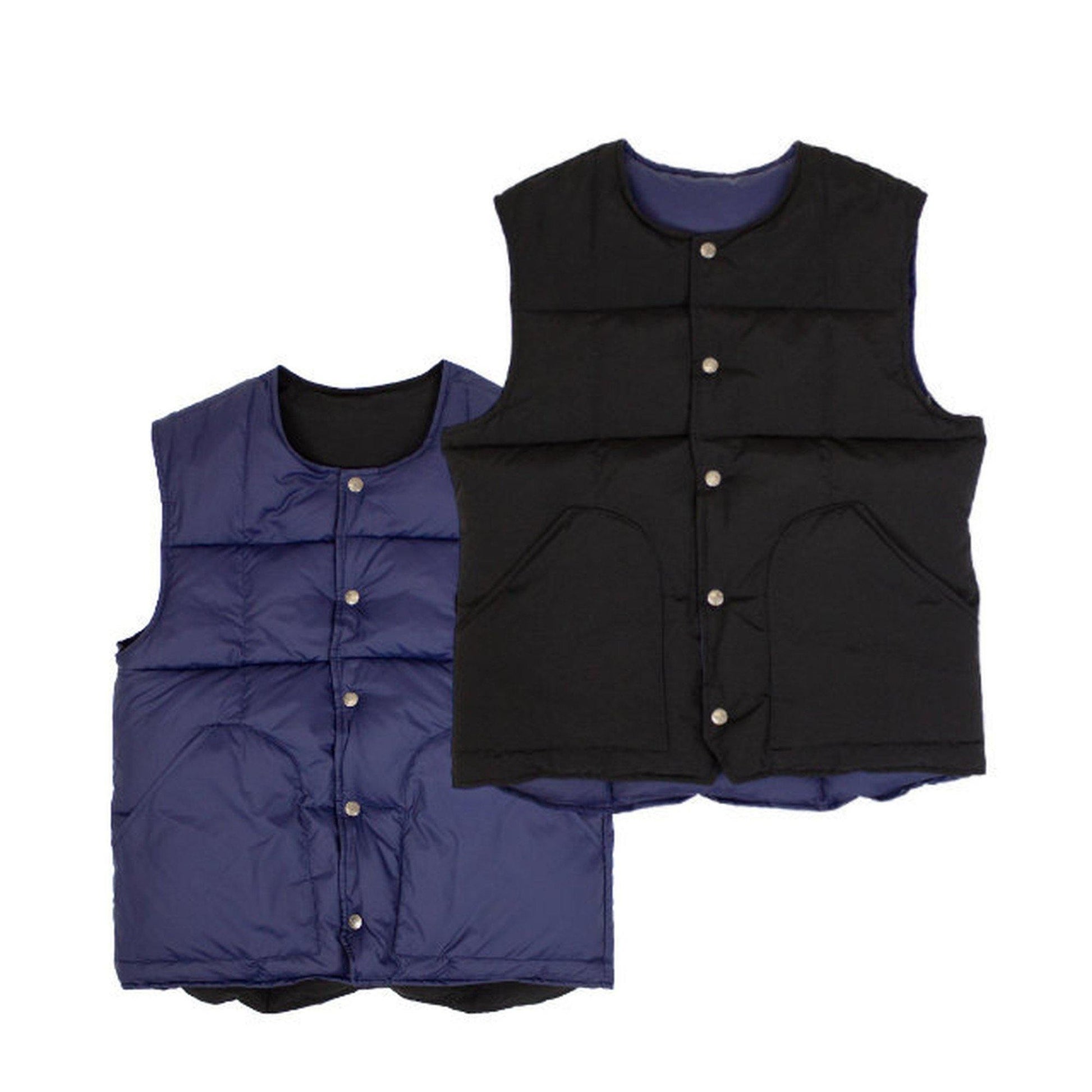 MT.RAINIER DESIGN | リバーシブル ダウン ベスト〈Black〉 - Sopwith camel