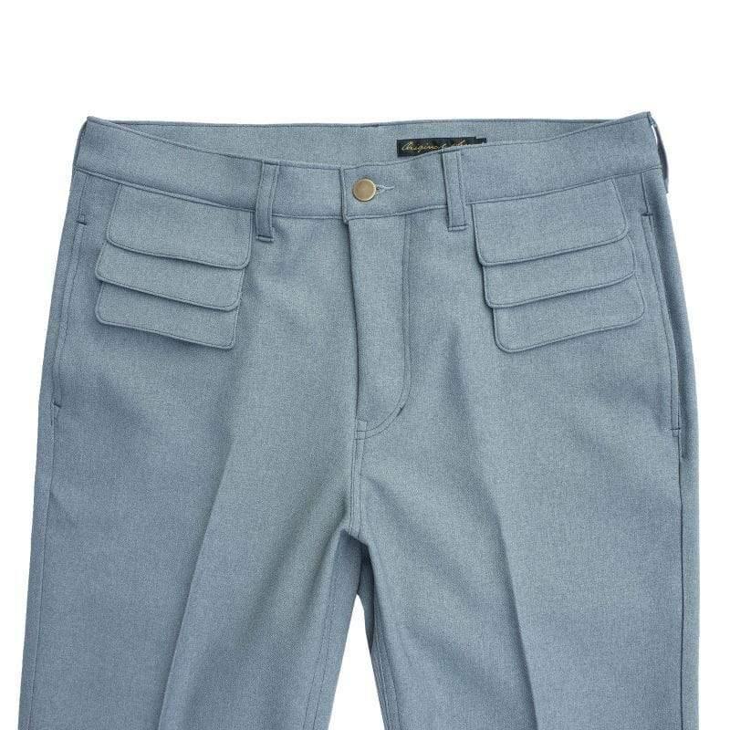 Original John(オリジナル ジョン) | 多重フラップディティールのトラウザーズ〈Saxe Blue〉 - Sopwith camel